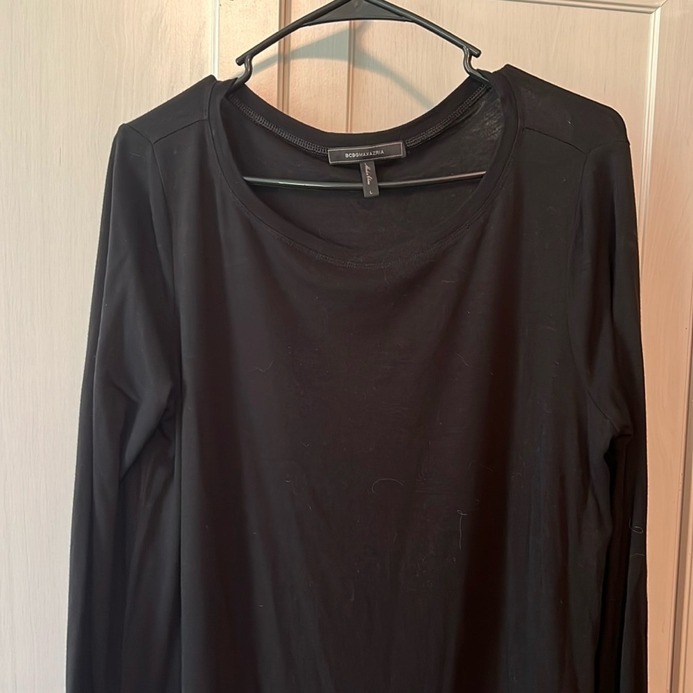 Cotton Bcbg Maxazaria long sleeve stretchy dress